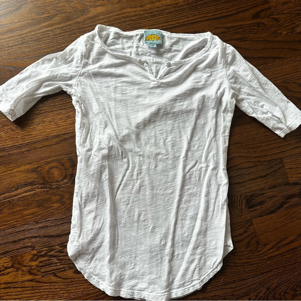 C&C California white slub tee